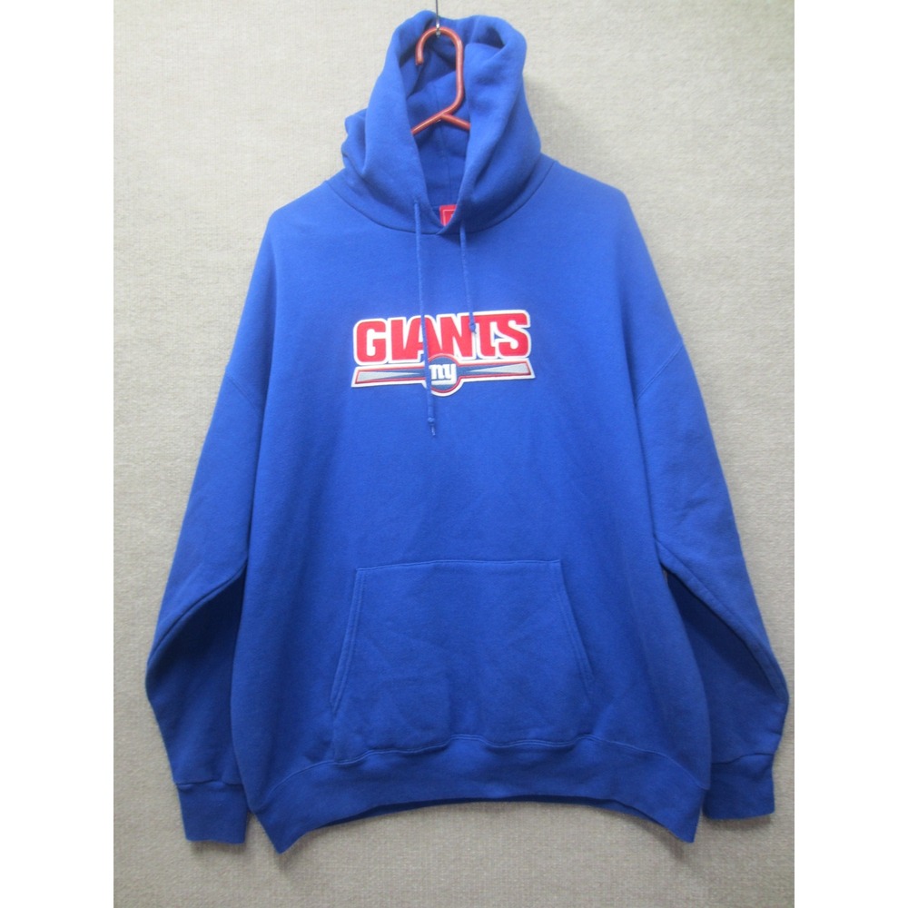NFL New York Giants Hoodie Mens XL Blue Embroidered Logo VF Imagewear Sweatshirt